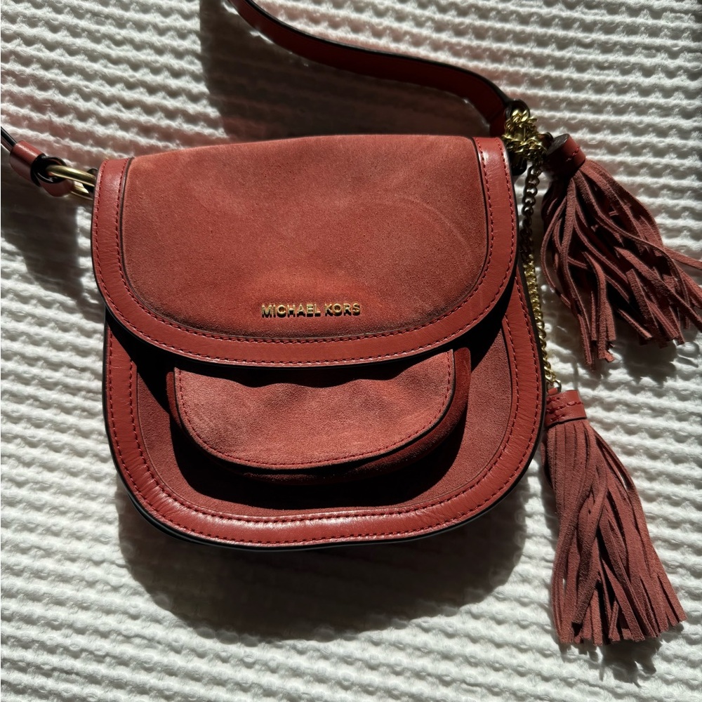 Michael Kors Suede Crossbody Bag